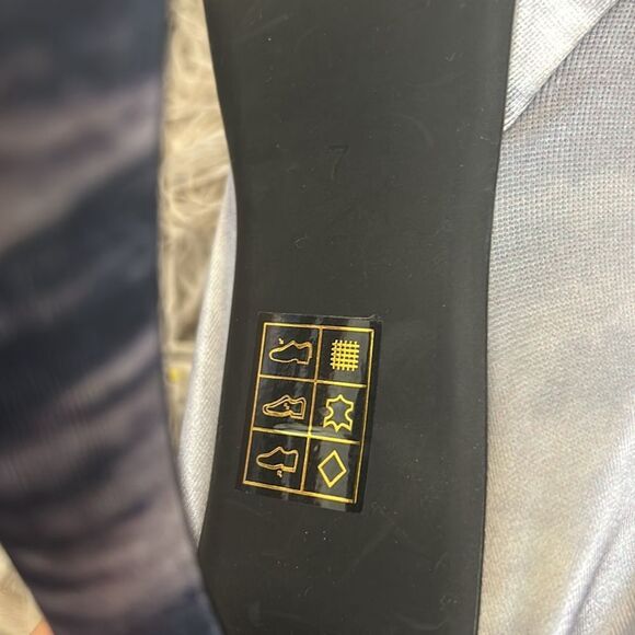 Jeffrey Campbell Rare Pantalones High Heel Platform Pant Boots Blue Waves size 7 - Picture 16 of 16